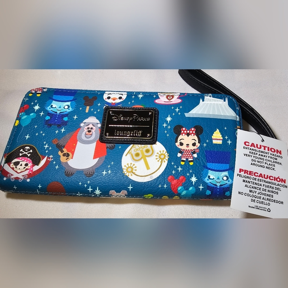 Loungefly Disney Parks Chibi characters wristlet NWT